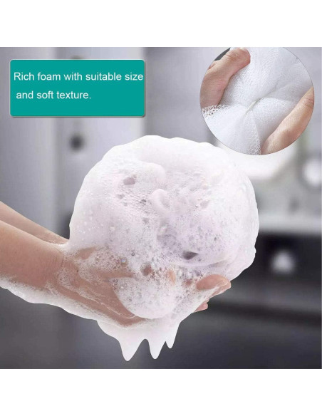 Paquete de 10 esponjas de baño exfoliantes Meirrnyyu 17.5x12 cm Paquete de 10 esponjas de baño exfoliantes Meirrnyyu 17.5x12 cm