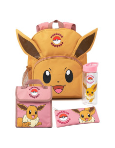 Conjunto de Mochilas Pokemon Eevee 4 Piezas para Niñas