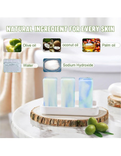 23 Jabones de Viaje MR.A de Aceite de Oliva 25g - Vegano 2