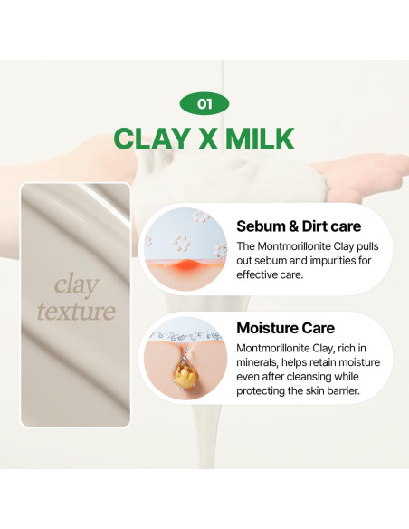 Leche Limpiadora de Arcilla PDRN MAKE P:REM 200ml Piel Sensible