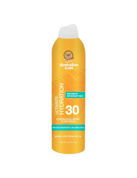 Protector Solar en Spray Australian Gold SPF 30 170g Resistente al Agua