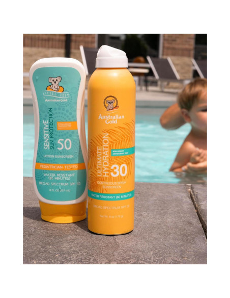 Protector Solar en Spray Australian Gold SPF 30 170g Resistente al Agua