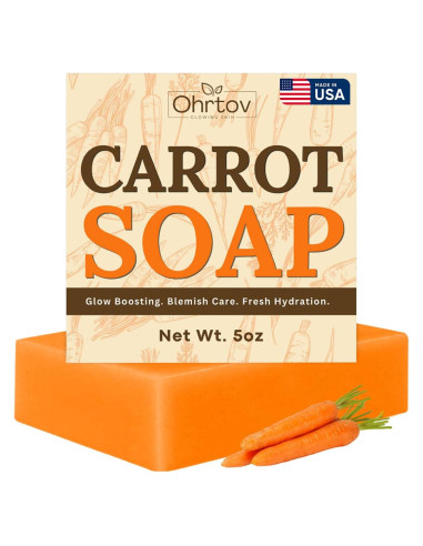 Jabón de Zanahoria Ohrtov - Limpiador Facial Natural 159g