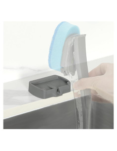 Soporte para Varita de Platos LANMU con Drenaje Automático - Gris