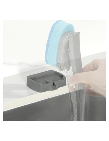 Soporte para Varita de Platos LANMU con Drenaje Automático - Gris