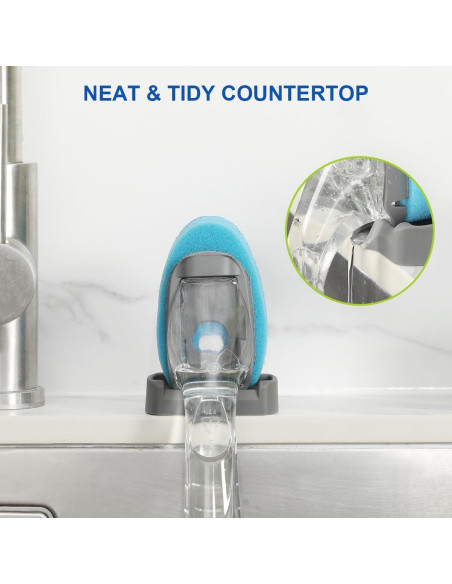 Soporte para Varita de Platos LANMU con Drenaje Automático - Gris