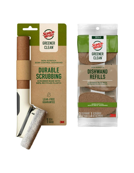 Esponja para Platos Scotch-Brite con 3 Recargas Ecológicas