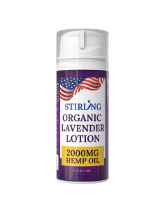 Loción Corporal Nutritiva Stirling 177ml - Lavanda Orgánica con Aceite de Cáñamo