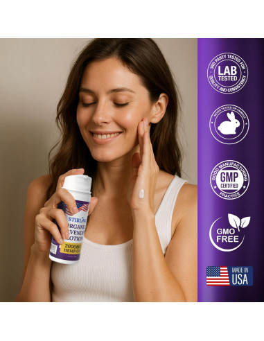 Loción Corporal Nutritiva Stirling 177ml - Lavanda Orgánica con Aceite de Cáñamo