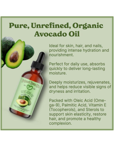 Aceite de Aguacate Orgánico Natural Born Oils 3.78L Prensado en Frío