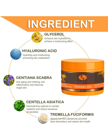 Gel Bronceador Intensivo ZAMANIYA 150 g - Acelerador Natural