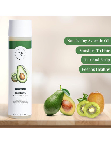 Champú Limpiador de Aguacate NaturAll 227 g Sin Sulfatos