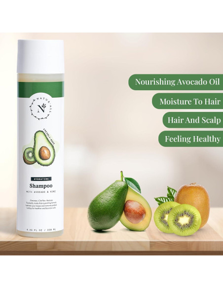 Champú Limpiador de Aguacate NaturAll 227 g Sin Sulfatos