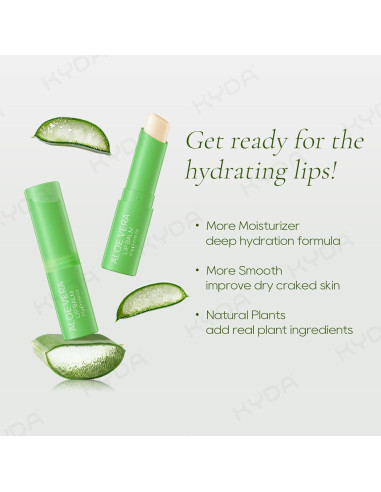 Bálsamo Labial Hidratante KYDA Aloe Vera 3 Pcs 2.7g