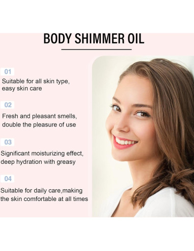 Aceite Brillante para el Cuerpo ARCHIDATE SPF 45 Hidratante