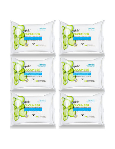 Toallitas Desmaquillantes Epielle Pepino 30 Unidades Suaves