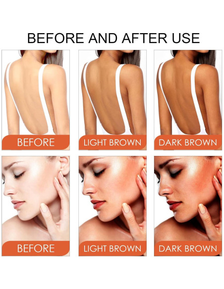 Juego de Gel Bronceador Marrón y Aloe Vera Domality 2 Piezas