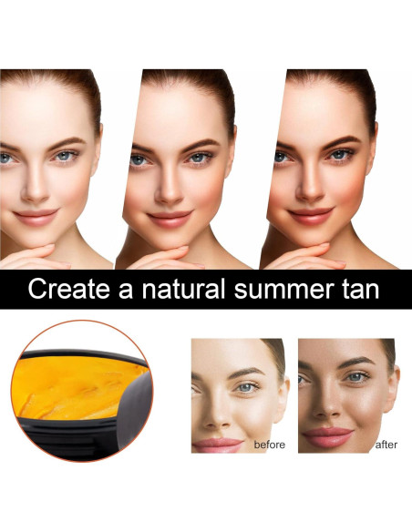 Juego de Gel Bronceador Marrón y Aloe Vera Domality 2 Piezas