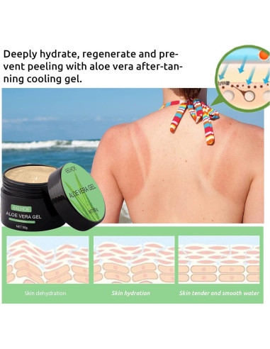 Juego de Gel Bronceador Marrón y Aloe Vera Domality 2 Piezas