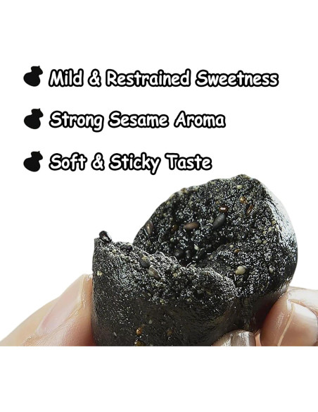 Bolas de Sésamo Negro KachiKachi - Snack Natural 126g