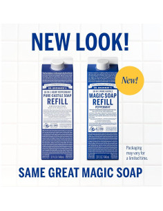 Jabón Líquido Mágico Pure-Castile Dr. Bronner Menta 946ml 2