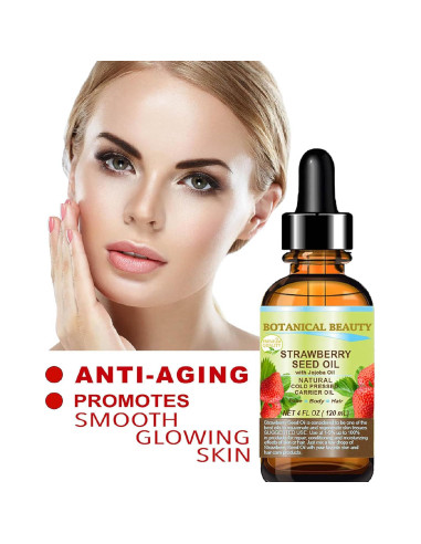 Aceite de Semilla de Fresa 100% Puro 60 ml Hidratante Natural