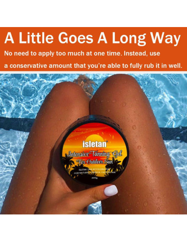 Gel Bronceador Intensivo Isletan Piña 195g - Acelerador Natural