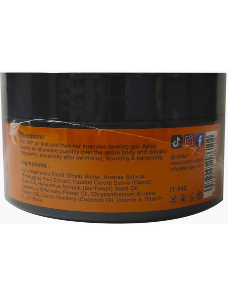 Gel Bronceador Intensivo Isletan Piña 195g - Acelerador Natural