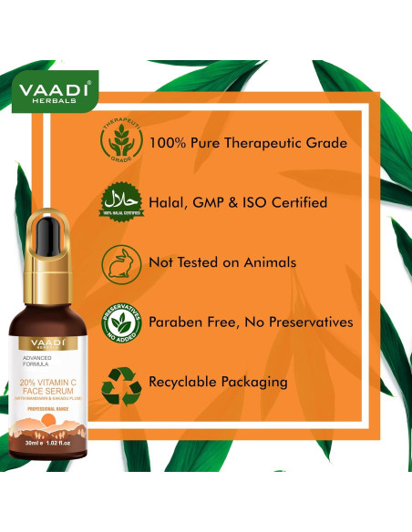 Suero Facial Vitamina C 20% Vaadi Herbals 30 ml Suero Facial Vitamina C 20% Vaadi Herbals 30 ml