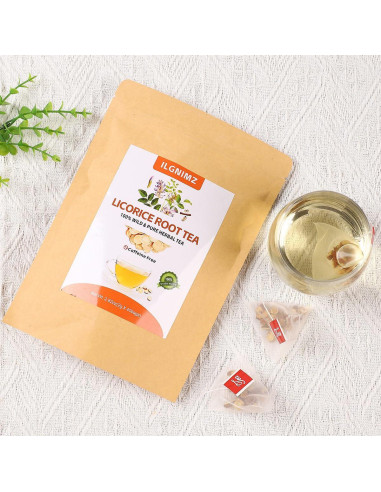 Té de raíz de regaliz ILGNIMZ 40 bolsas sin cafeína