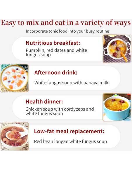 Hongo de Nieve Seco DOZO Tremella Fuciformis 120g Sin Aditivos