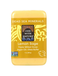 Jabón Mineral del Mar Muerto Uno Con La Naturaleza 5 Pzas 198g