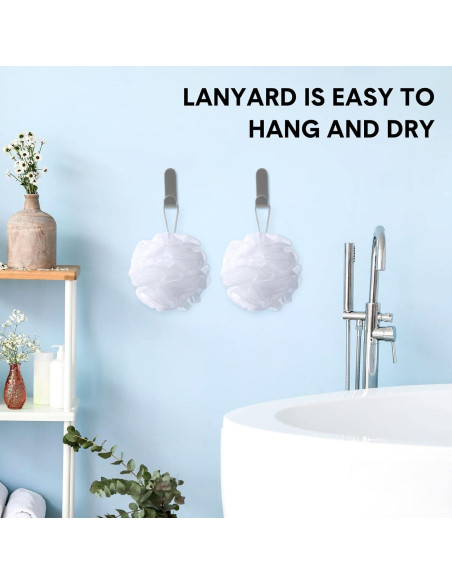 Paquete de 50 esponjas de lufa blanca Chengu para baño Paquete de 50 esponjas de lufa blanca Chengu para baño