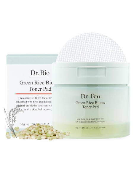 Tampón Tónico de Arroz Verde Dr. Bio 156.5g - Exfoliante Vegano