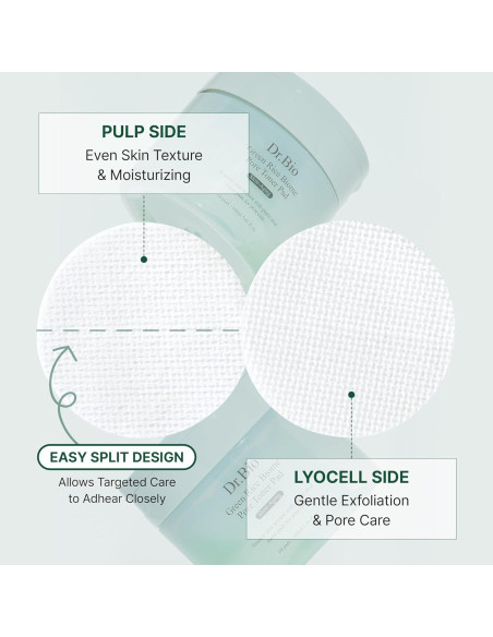 Tampón Tónico de Arroz Verde Dr. Bio 156.5g - Exfoliante Vegano