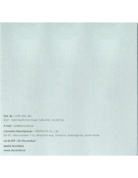 Tampón Tónico de Arroz Verde Dr. Bio 156.5g - Exfoliante Vegano