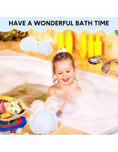 Paquete de 50 esponjas de lufa blanca Chengu para baño