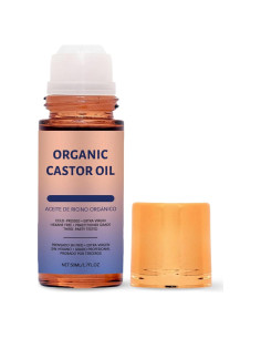 Aceite de Ricino Orgánico Roll-On Roseblem 50ml con Vitamina E