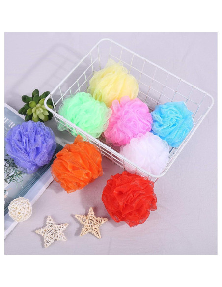 Esponjas de Baño Coloridas para Niños - Paquete de 8 Piezas Esponjas de Baño Coloridas para Niños - Paquete de 8 Piezas