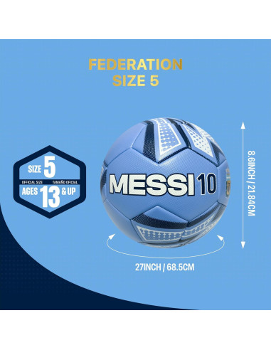 Balón de Fútbol Oficial Icon Sports Selección Argentina Tamaño 5