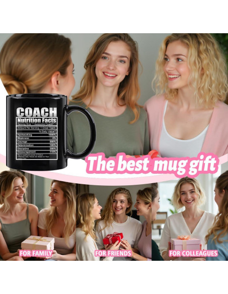 Taza de Café Cerámica 11oz CFGBFDGH Negro Fútbol Regalo