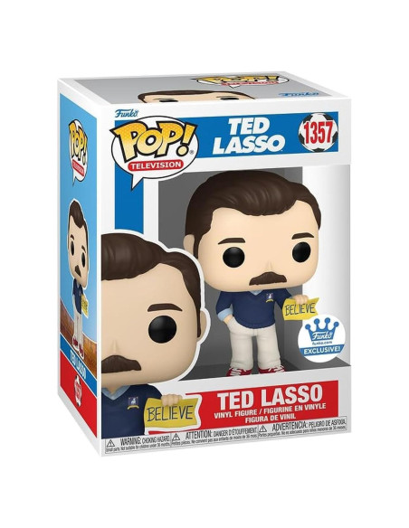 Funko Pop! Ted Lasso con Cartel "CREER" 10.16 cm