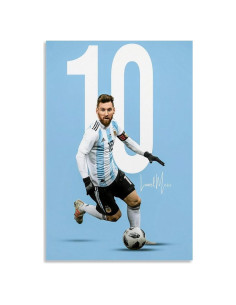 Póster Lienzo Lionel Messi 50x75cm Decoración Moderna