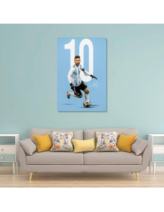 Póster Lienzo Lionel Messi 50x75cm Decoración Moderna 2