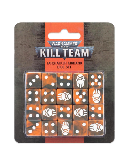 Dados de 6 caras Warhammer 40K Farstalker Kinband (20) Dados de 6 caras Warhammer 40K Farstalker Kinband (20)