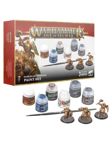 Juego de Pintura Games Workshop Stormcast Eternals con 3 Miniaturas