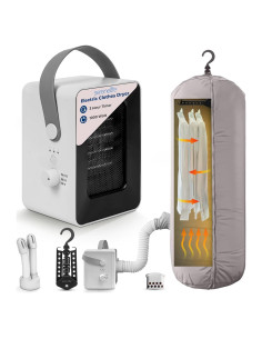 Secadora de Ropa Eléctrica Portátil SereneLife 1000W Multifuncional
