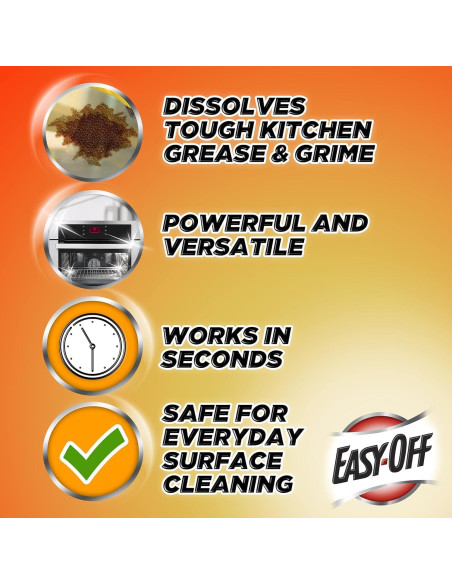 Desengrasante de Cocina Easy-Off Limón 473 ml - Limpieza Rápida