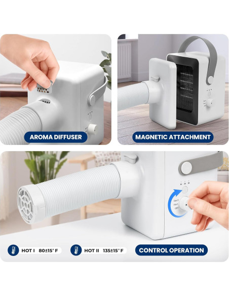 Secadora de Ropa Eléctrica Portátil SereneLife 1000W Multifuncional Secadora de Ropa Eléctrica Portátil SereneLife 1000W Multifuncional