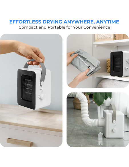 Secadora de Ropa Eléctrica Portátil SereneLife 1000W Multifuncional Secadora de Ropa Eléctrica Portátil SereneLife 1000W Multifuncional